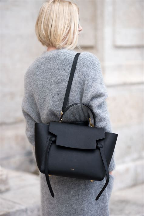 celine belt bag small black|celine belt bag street style.